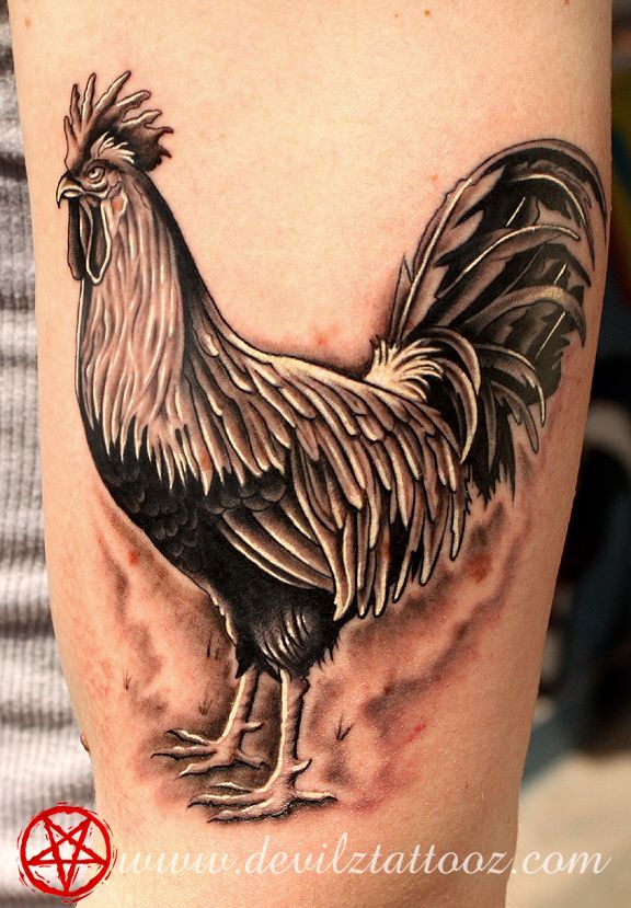 Rooster Tattoo 128