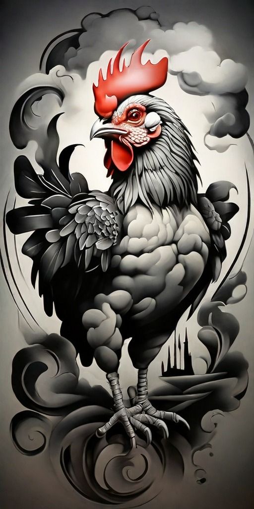 Rooster Tattoo 145