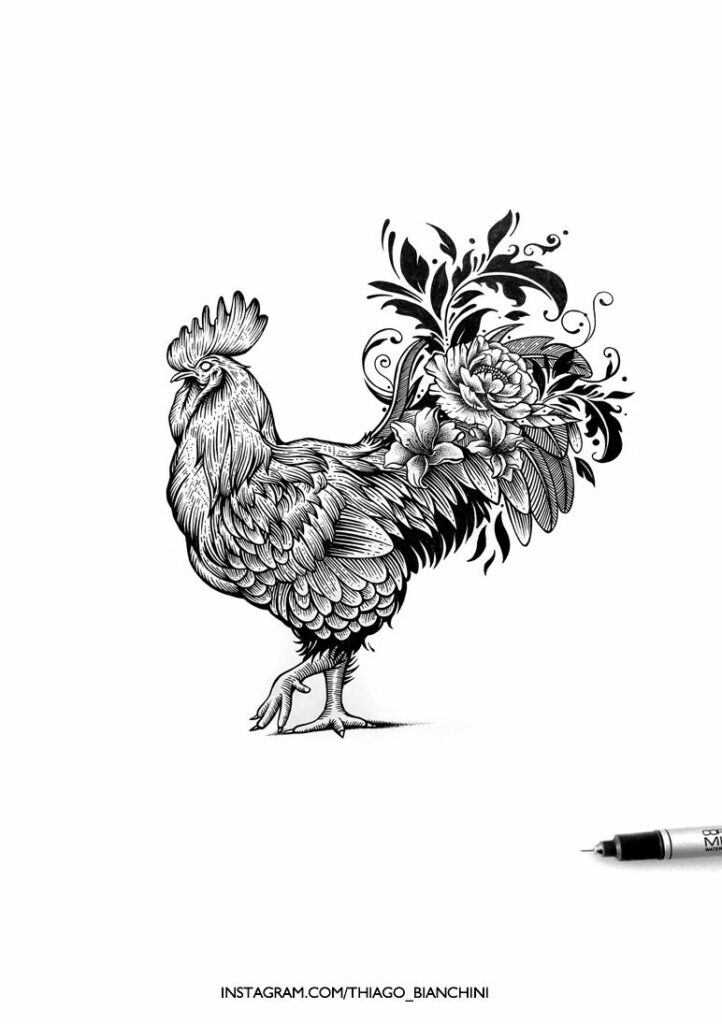 Rooster Tattoo 163