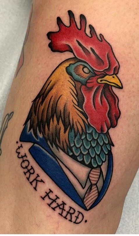 Rooster Tattoo 173