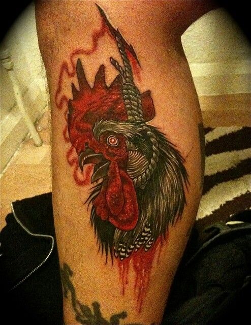 Rooster Tattoo 174