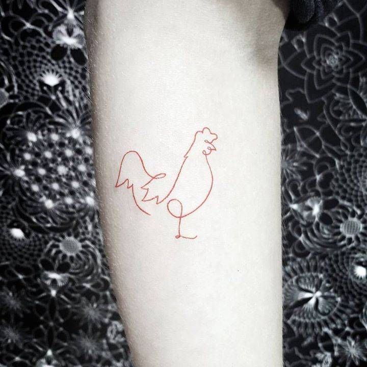 Rooster Tattoo 177