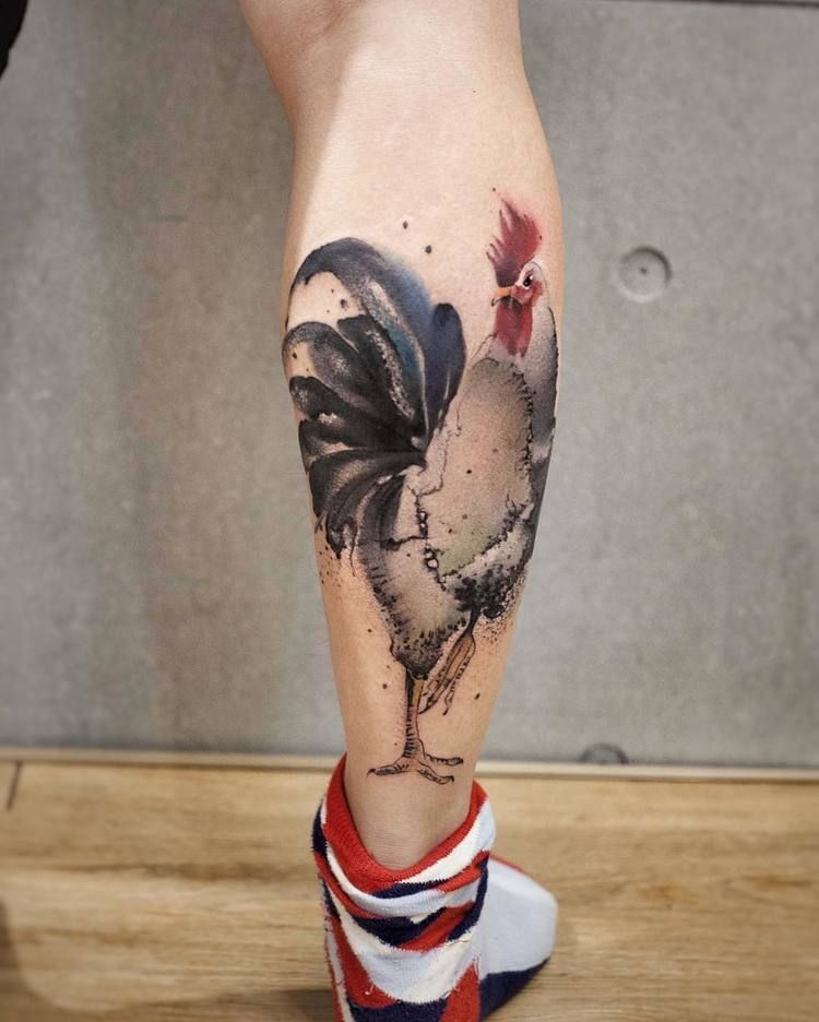 Rooster Tattoo 190