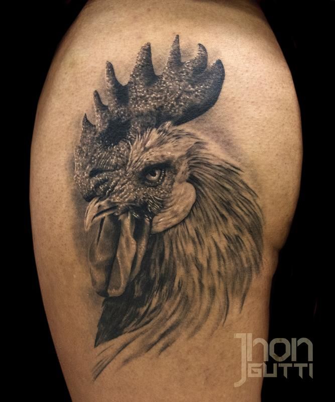 Rooster Tattoo 196