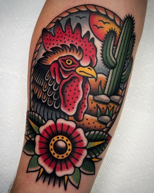 Rooster Tattoo 199