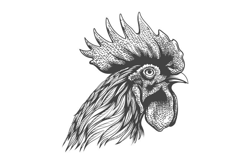 Rooster Tattoo 204