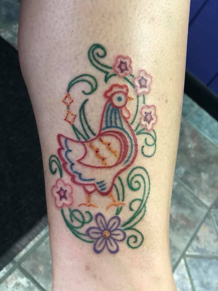 Rooster Tattoo 205