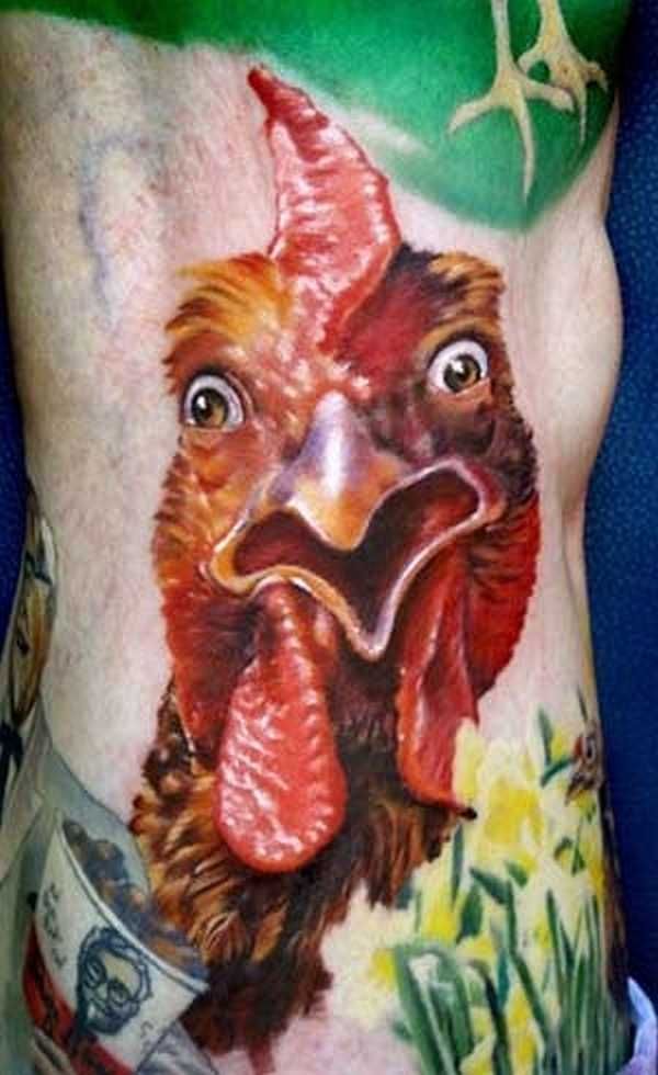 Rooster Tattoo 222