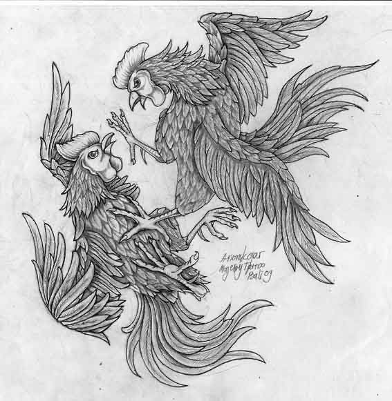 Rooster Tattoo 238