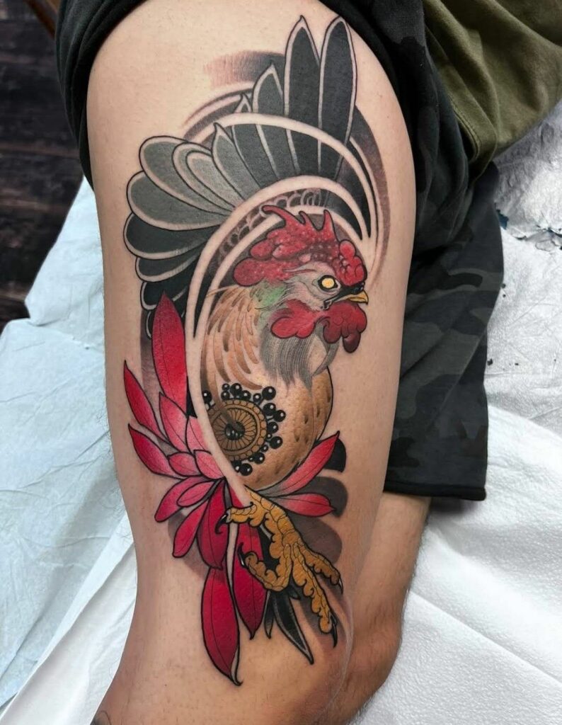 Rooster Tattoo 24