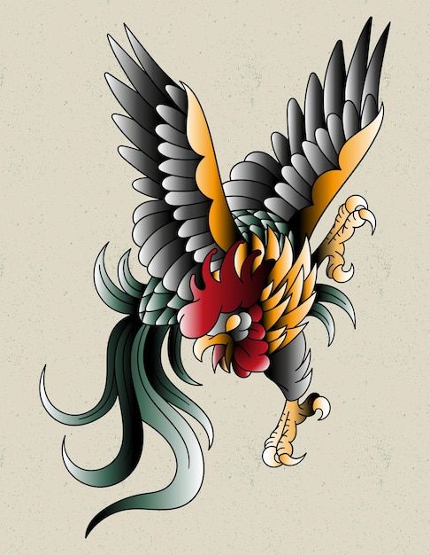 Rooster Tattoo 241
