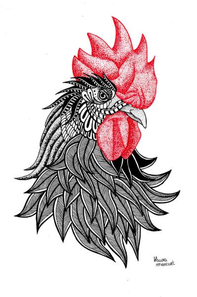 Rooster Tattoo 254
