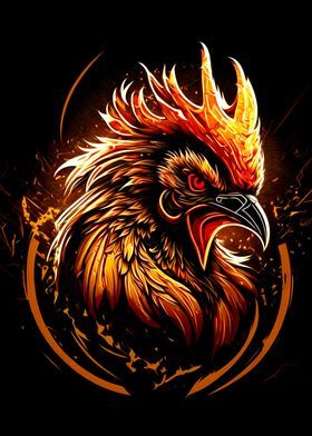 Rooster Tattoo 336