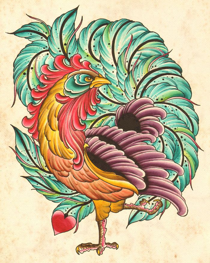 Rooster Tattoo 61