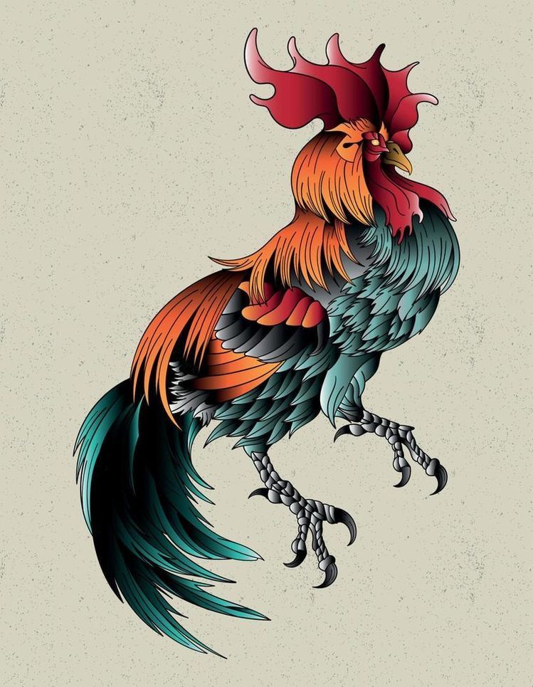 Rooster Tattoo 83