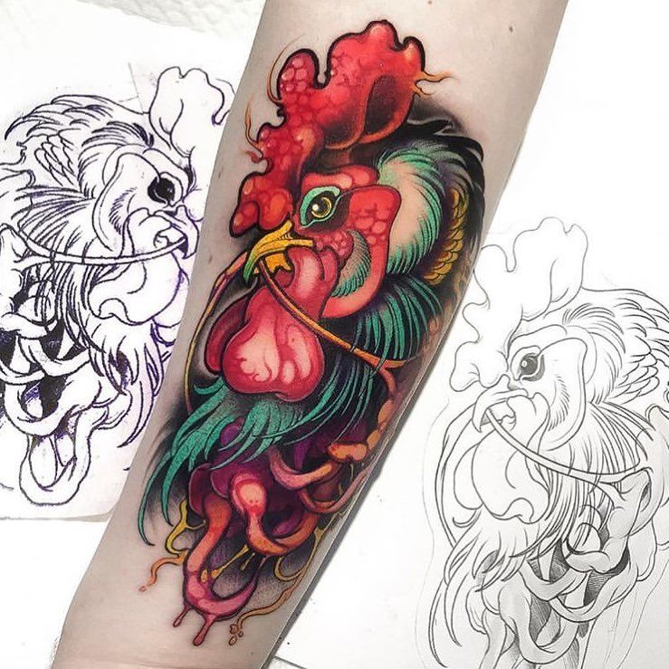 Rooster Tattoo 89