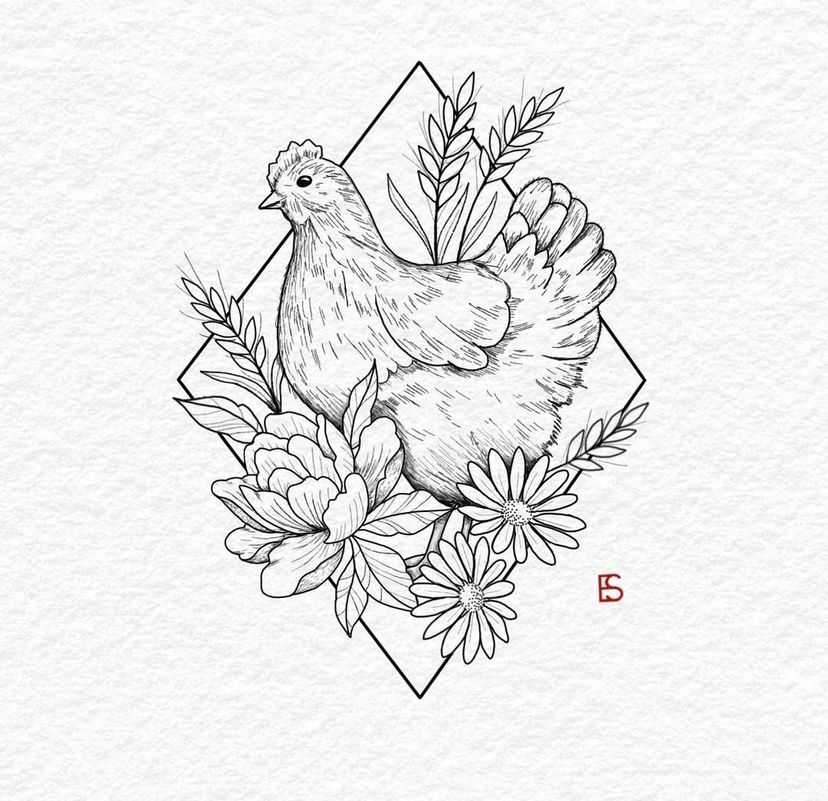 Rooster Tattoo 93