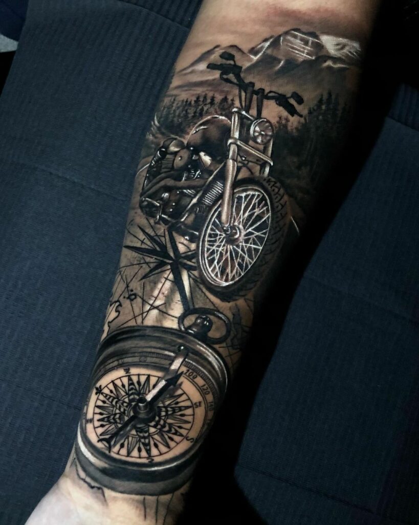 Motorcycle Tattoo 69