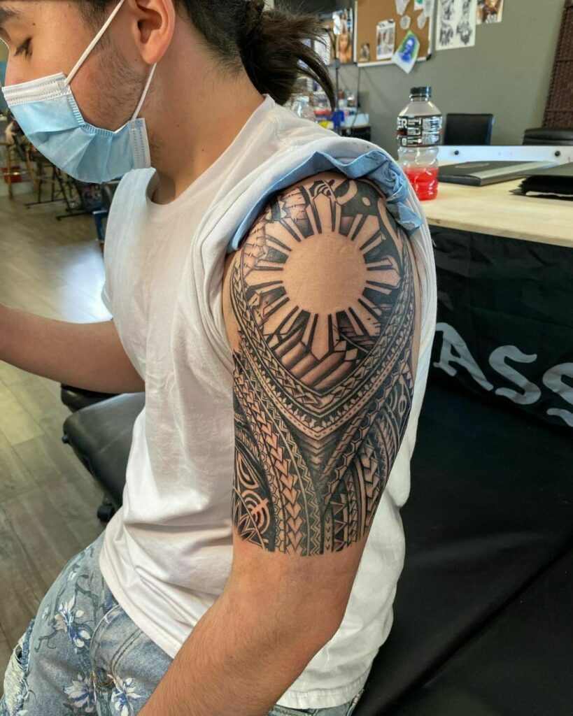 240-tribal-sleeve-tattoo-designs-2024-tattoosboygirl