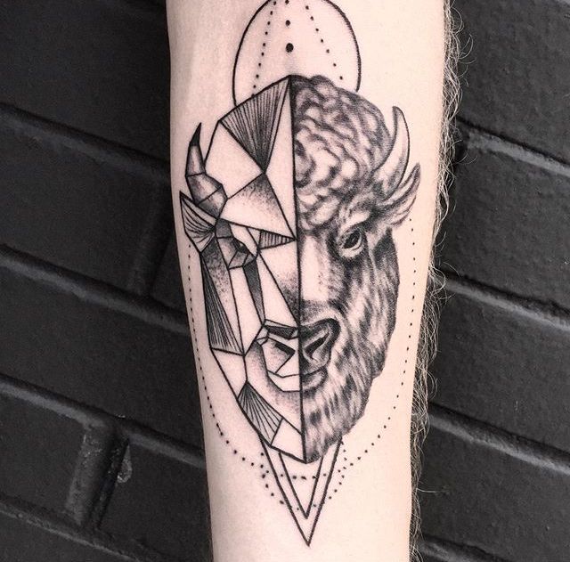 Bison Tattoo 133
