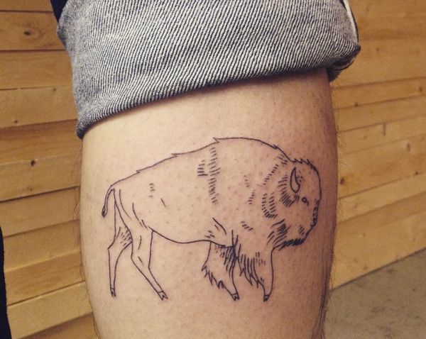 Bison Tattoo 159