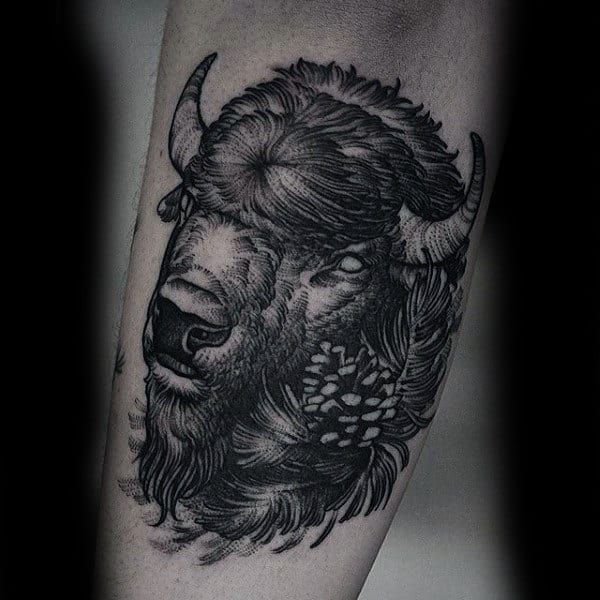 Bison Tattoo 160