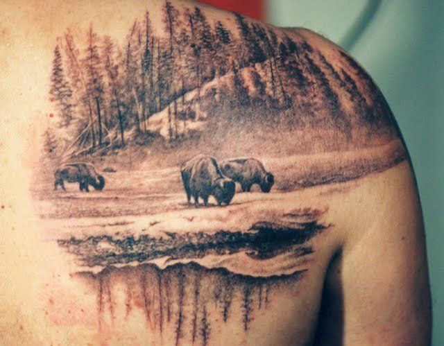 Bison Tattoo 162