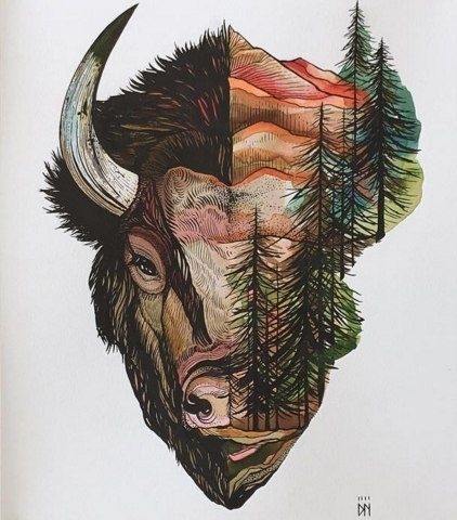 Bison Tattoo 175