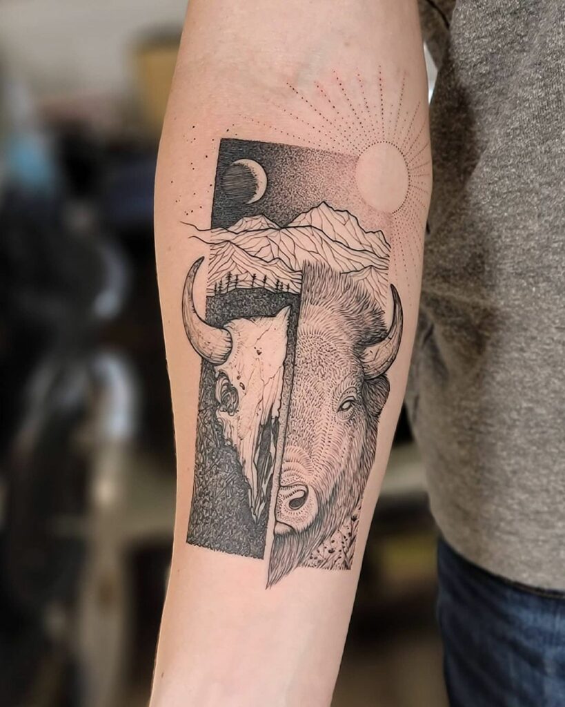 Bison Tattoo 45