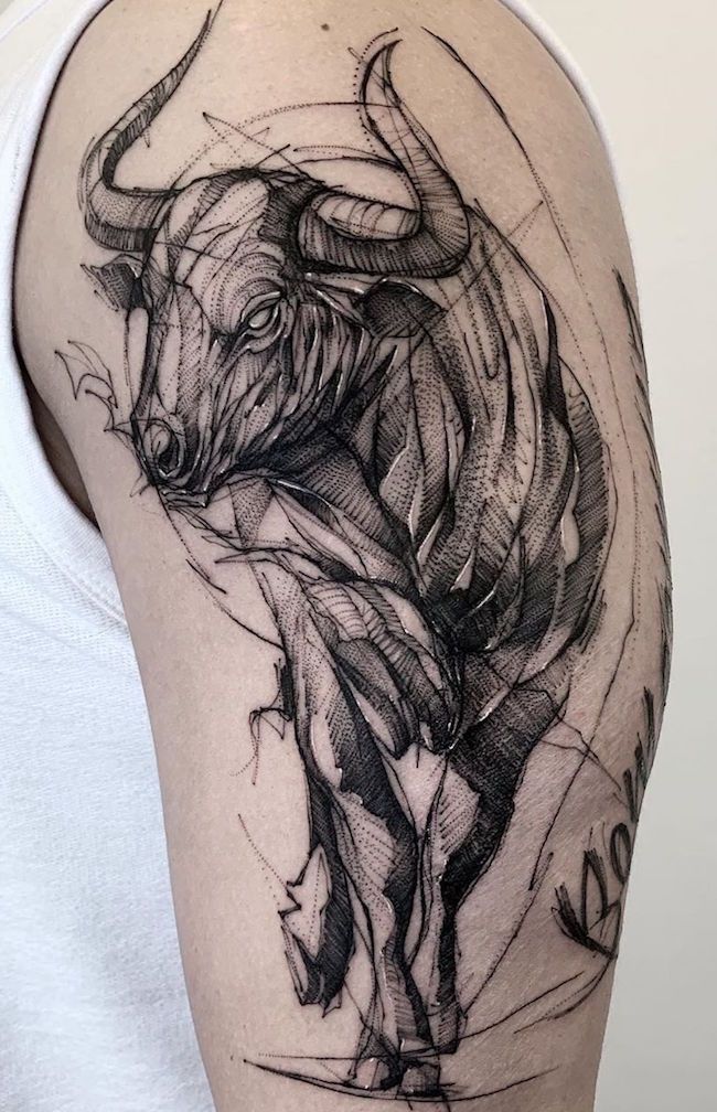 Bison Tattoo 76