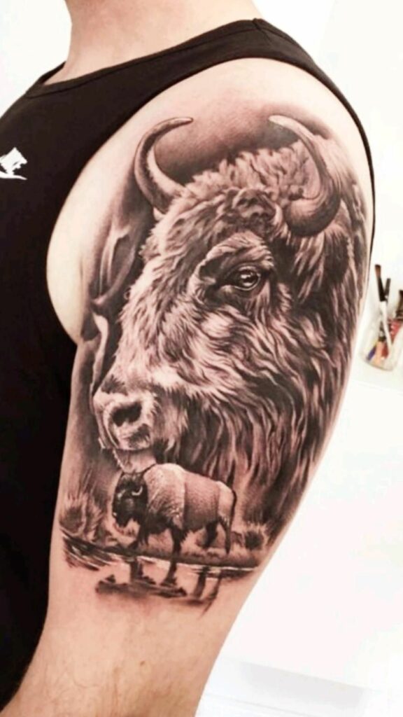 Bison Tattoo 78