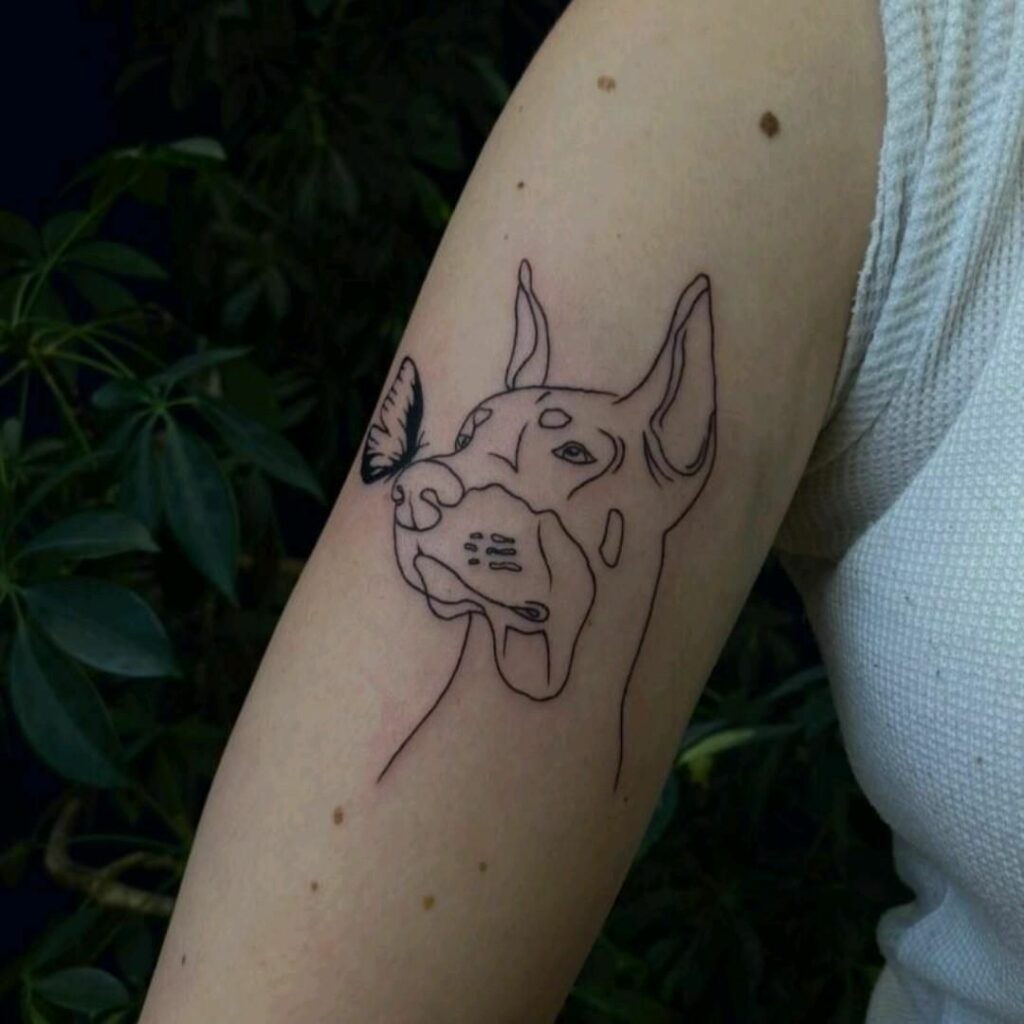 Doberman Tattoo 104