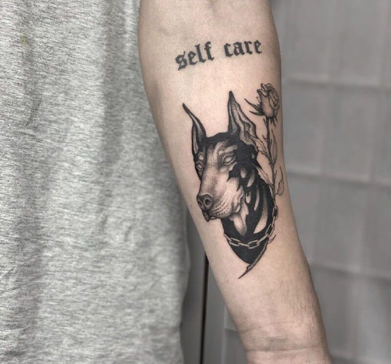 Doberman Tattoo 108