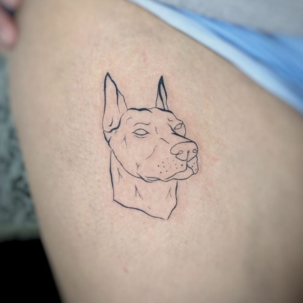 Doberman Tattoo 124
