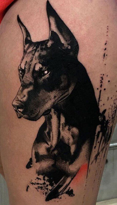 Doberman Tattoo 136