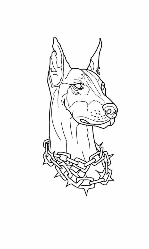 Doberman Tattoo 158
