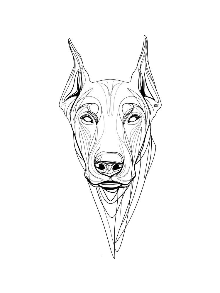 Doberman Tattoo 164