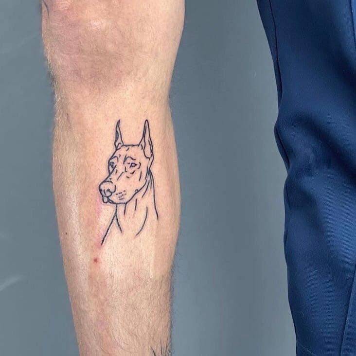 Doberman Tattoo 169