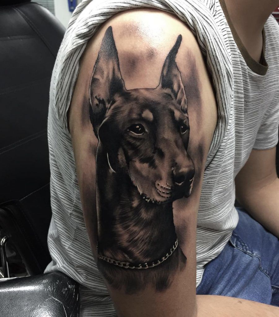 Doberman Tattoo 34