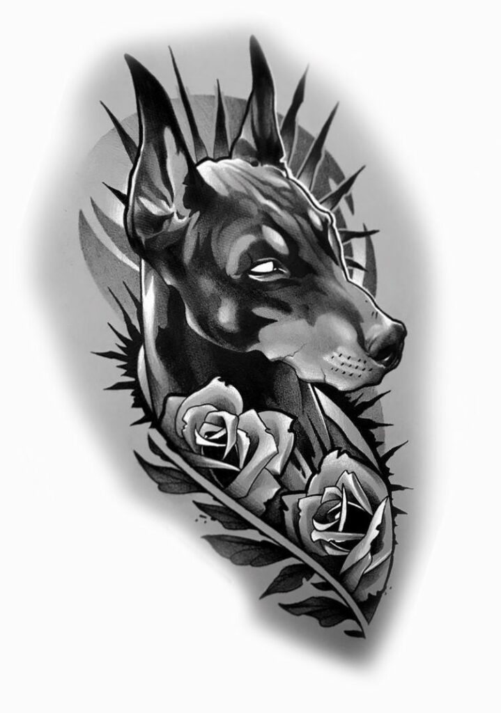 Doberman Tattoo 93